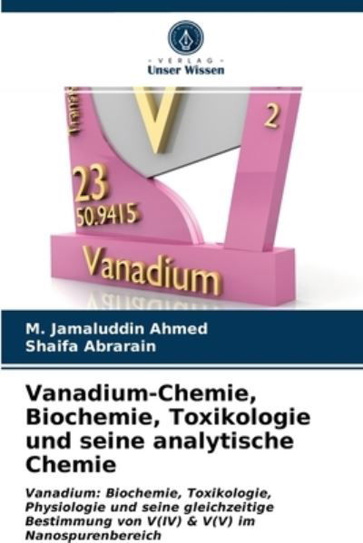 Cover for Ahmed · Vanadium-Chemie, Biochemie, Toxik (N/A) (2021)