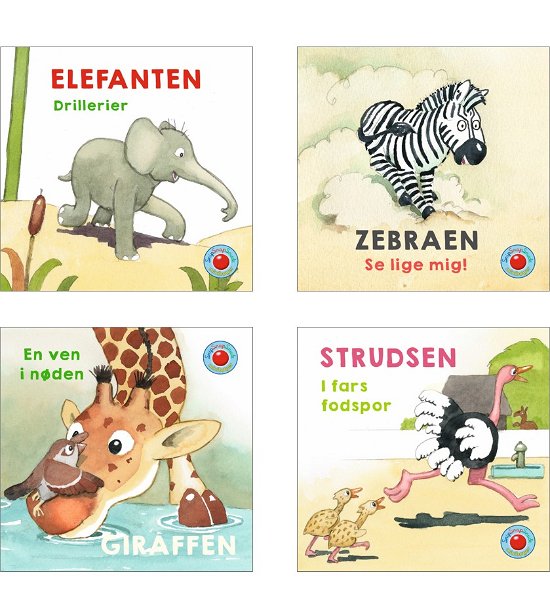 Snip Snap Snude: Snip Snap Snude: En dag i Zoo 1-4 (æske med 48 stk. ass. - pris pr. stk. ca. kr. 14,95 - Jan Mogensen - Bøker - Forlaget Bolden - 9788772054001 - 10. februar 2020