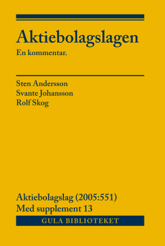 Cover for Rolf Skog · Aktiebolagslagen, del I-III : inkl suppl 13 (Book) (2018)