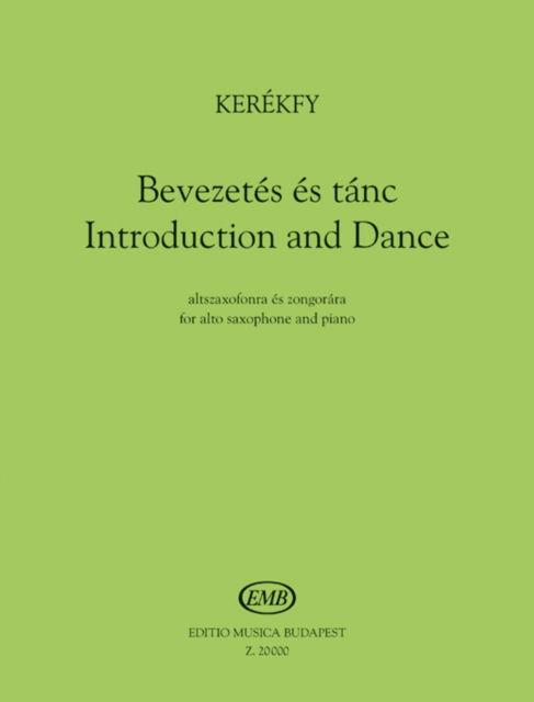 Cover for Marton Kerekfy · Introduction and Dance (Paperback Book) (2022)