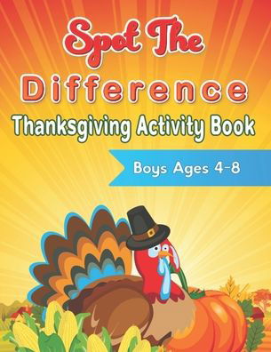 Cover for Farabeen Press · Spot the Difference Thanksgiving Activity Book Ages 4-8 (Pocketbok) (2020)