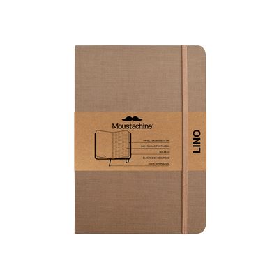 Cover for Moustachine · Moustachine Classic Linen Large Dark Tan Dotted Flex (Book) (2024)