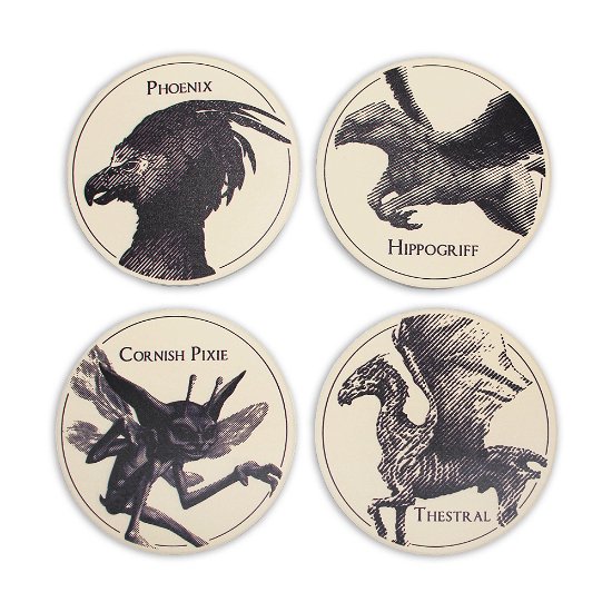 Cover for Harry Potter: Half Moon Bay · Magical Creatures (Coaster Set Of 4 Ceramic / Set 4 Sottobicchieri) (MERCH)