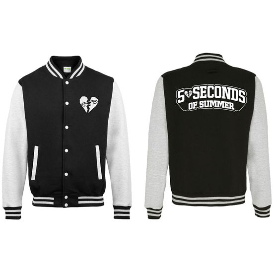 Cover for 5 Seconds of Summer · 5 Seconds Of Summer: Collegiate Logo (giacca College Unisex Tg. 2XL) (N/A) [size XXL] [Black,White - Unisex edition]