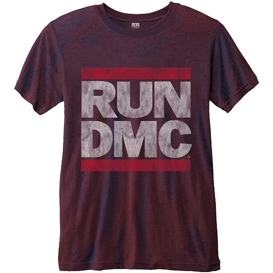 Cover for Run DMC · Run DMC Unisex T-Shirt: Logo Vintage (Burnout) (T-shirt) [size S] [Pink - Unisex edition]