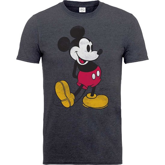 Cover for Mickey Mouse · Mickey Mouse Unisex T-Shirt: Classic Kick Colour (T-shirt) [size XXL] [Grey - Unisex edition]
