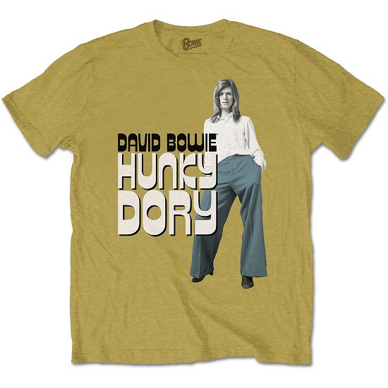 Cover for David Bowie · David Bowie Unisex T-Shirt: Hunky Dory 2 (T-shirt) [size L] [Yellow - Unisex edition]