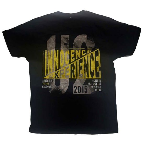 U2 Unisex T-Shirt: I+E London Event 2015 (Ex-Tour) - U2 - Koopwaar -  - 5056561002002 - 