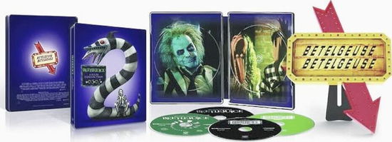 Cover for Beetlejuice · Beetlejuice 2-film Collection with Lamp (4K UHD Blu-ray) [Steelbook edition] (2024)