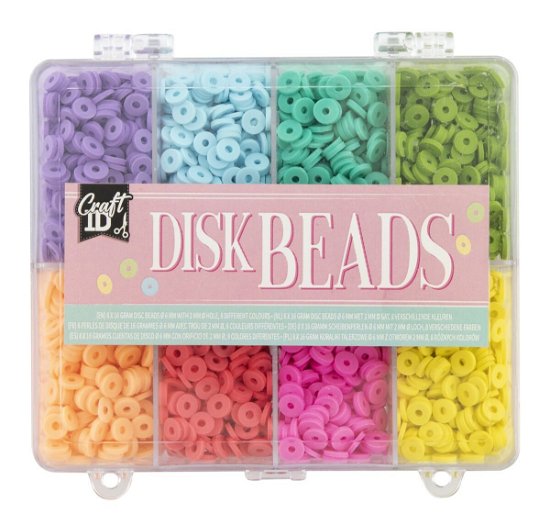 Craft Id - Disc Beads 6 Mm - 8 Colours (cr1401/ge) - Craft Id - Gadżety -  - 8715427114002 - 