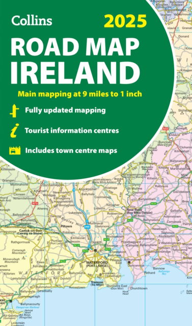 Cover for Collins Maps · 2025 Collins Road Map of Ireland: Folded Map - Collins Road Atlas (Landkarten) (2024)