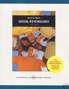 Cover for David Myers · Social Psychology (Hardcover Book) [10 Rev edition] (2010)