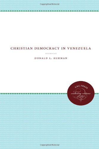 Cover for Donald L. Herman · Christian Democracy in Venezuela (Enduring Editions) (Paperback Book) (2012)