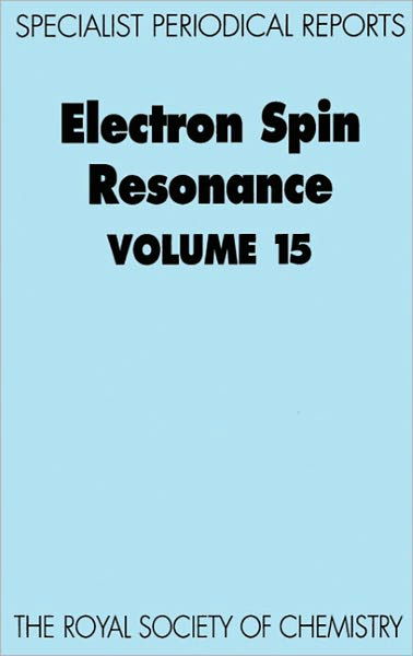 Cover for Royal Society of Chemistry · Electron Spin Resonance: Volume 15 - Specialist Periodical Reports (Hardcover Book) (1996)