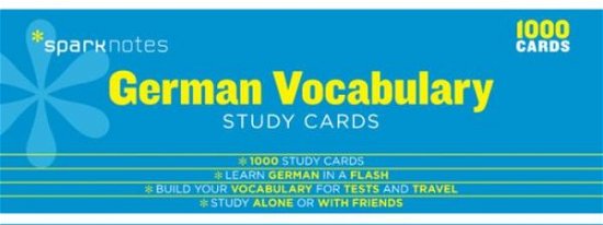 Cover for SparkNotes · German Vocabulary SparkNotes Study Cards - SparkNotes Study Cards (Flashcards) (2014)