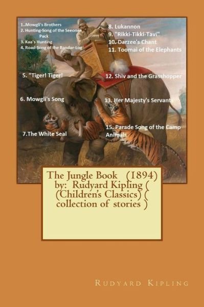 Cover for Rudyard Kipling · The Jungle Book (1894) by (Paperback Bog) (2017)
