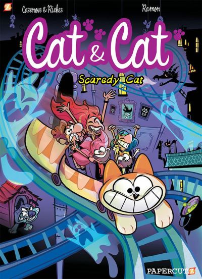 Cat and Cat #4: Scaredy Cat - Christophe Cazenove - Książki - Papercutz - 9781545807002 - 20 lipca 2021