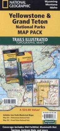 Cover for National Geographic Maps · Yellowstone / grand Teton National Parks, Map Pack Bundle: Trails Illustrated National Parks (Map) [2010th edition] (2023)
