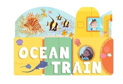 Cover for Christopher Robbins · Ocean Train: An Activity Board Book - On-Track Learning (Board book) (2024)