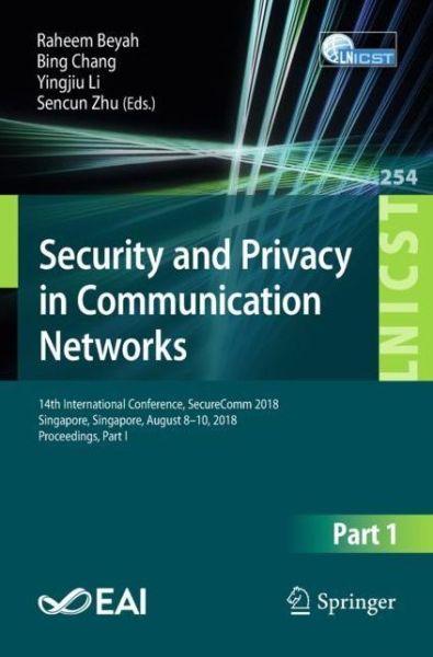 Cover for Security and Privacy in Communication Networks (Book) [1st ed. 2018 edition] (2018)