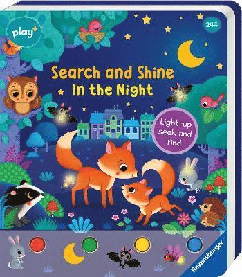 Cover for Sandra Grimm · Ravensburger Play+ Infant &amp; Toddler - Search and Shine In the Night: Light-up, seek and find - Search &amp; Shine (Kartonbuch) [1. Aufl. edition] (2024)