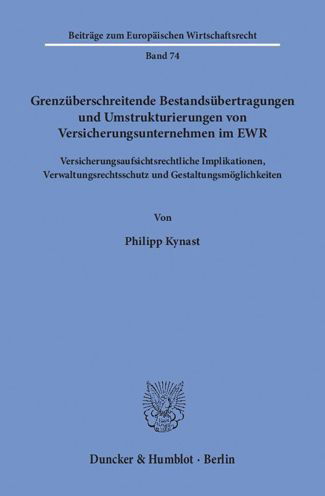 Cover for Kynast · Grenzüberschreitende Bestandsübe (Bok) (2018)