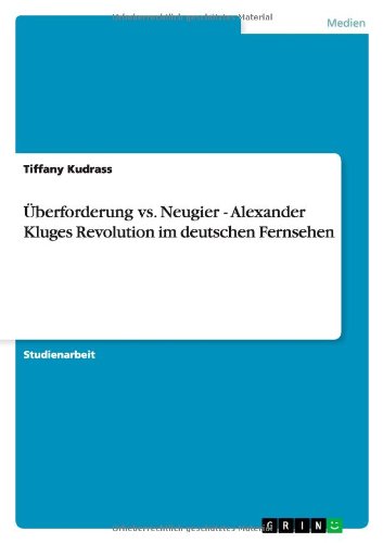 Cover for Kudrass · Überforderung vs. Neugier - Ale (Book) [German edition] (2011)