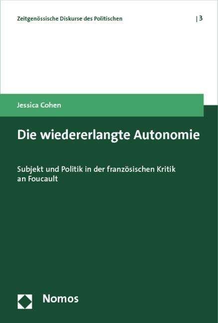 Wiedererlangte Autonomie - Cohen - Bøger -  - 9783832976002 - 31. oktober 2012