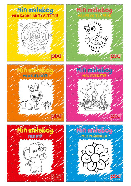 Cover for . · Krea Pixi®: Krea Pixi®-serie 1: Male- og aktivitetsbøger (kolli 48) (Sewn Spine Book) [1º edição] (2019)