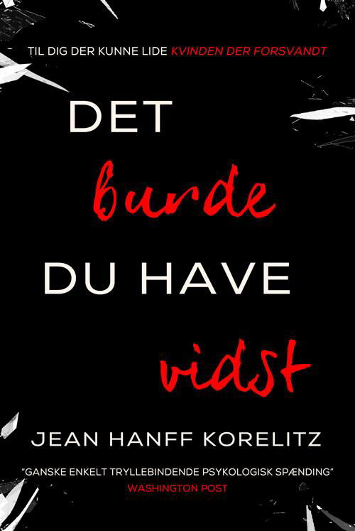 Cover for Jean Hanff Korelitz · Det burde du have vidst, PB (Taschenbuch) [2. Ausgabe] (2015)