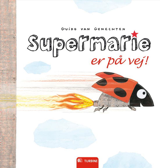 Cover for Guido van Genechten · Supermarie er på vej! (Bound Book) [1er édition] [Indbundet] (2012)