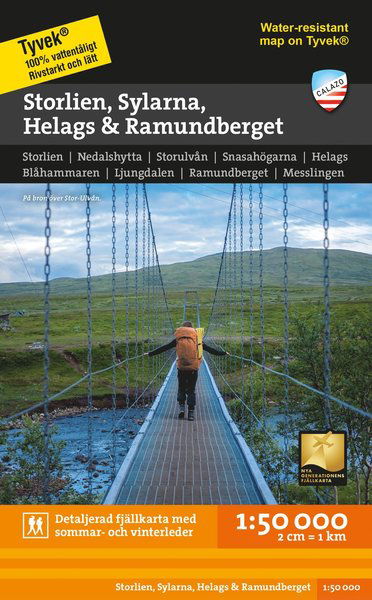 Cover for Calazo · Calazo fjällkart: Storlien, Sylarna, Helags &amp; Ramundberget  1:50 000 (Gebundenes Buch) (2021)