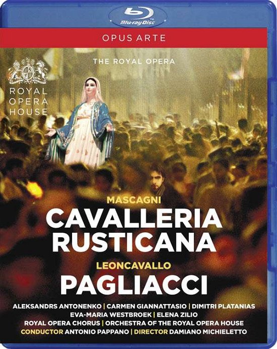 Cover for Roh Orchestra Chorus Pappano · Mascagni Leoncavallo Cavalleria (Blu-ray) (2016)