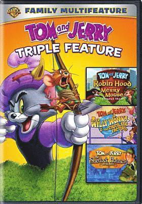 Cover for Tom &amp; Jerry Triple Feature: Sherlock Holmes (DVD) (2018)
