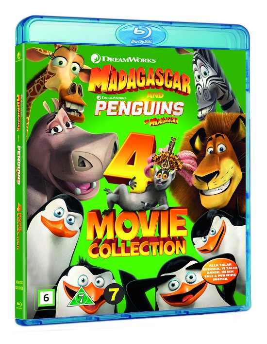 Madagascar And Penguins Of Madagascar (4-Movie Collection) -  - Film - JV-UPN - 5053083151003 - 1. februar 2018