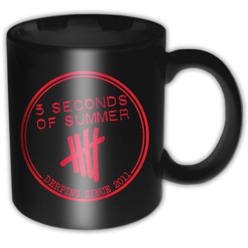 5 Seconds of Summer Boxed Standard Mug: Derping Stamp - 5 Seconds of Summer - Produtos - ROCK OFF - 5055295387003 - 15 de abril de 2015
