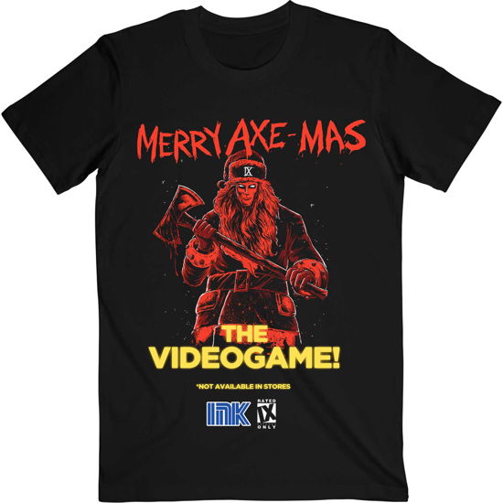 Ice Nine Kills Unisex T-Shirt: Merry Axemas - Ice Nine Kills - Merchandise -  - 5056737200003 - 