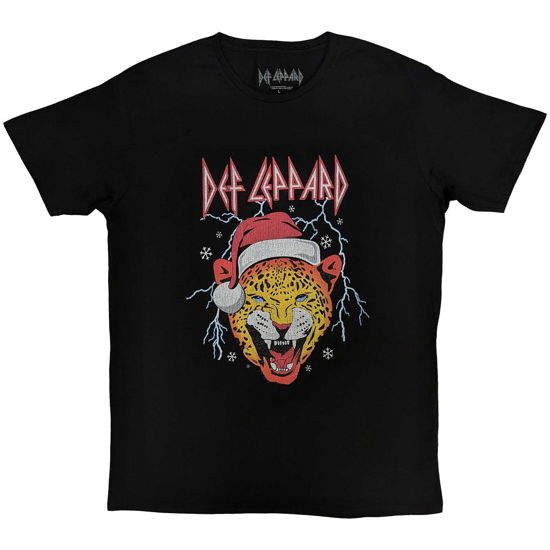 Def Leppard Unisex T-Shirt: Holiday Leppard - Def Leppard - Merchandise -  - 5056737213003 - 