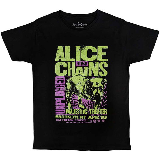 Alice In Chains Unisex T-Shirt: Unplugged Dog - Alice In Chains - Merchandise -  - 5056737284003 - 