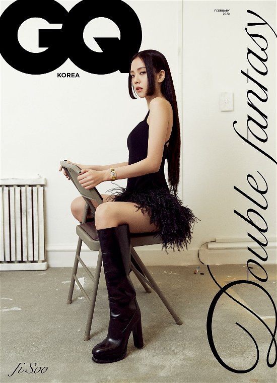 Cover for GQ Magazine Korea February 2023 · Jisoo - Double Fantasy (Zeitschrift) [C edition] (2023)