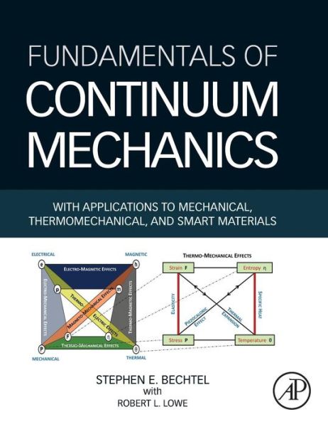 Cover for Bechtel, Stephen (Professor Emeritus in the Department of Mechanical &amp; Aerospace Engineering at The Ohio State University) · Fundamentals of Continuum Mechanics: With Applications to Mechanical, Thermomechanical, and Smart Materials (Hardcover Book) (2014)