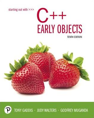 Cover for Tony Gaddis · Starting Out with C++: Early Objects (Paperback Book) (2019)