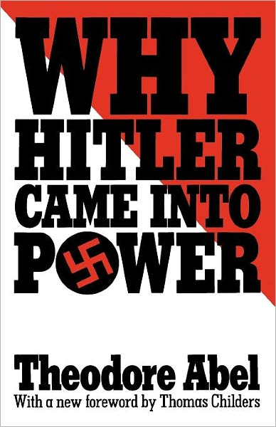 Cover for Theodore Abel · Why Hitler Came into Power (Paperback Book) (1986)