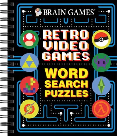 Cover for Publications International Ltd. · Brain Games - Retro Video Games Word Search Puzzles (Book) (2024)