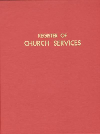 Cover for Church Publishing · Register of Church Services (Innbunden bok) (1999)