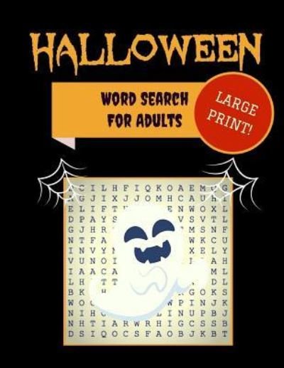 Cover for MakMak Puzzle Books · Large Print Halloween Word Search (Paperback Book) (2018)