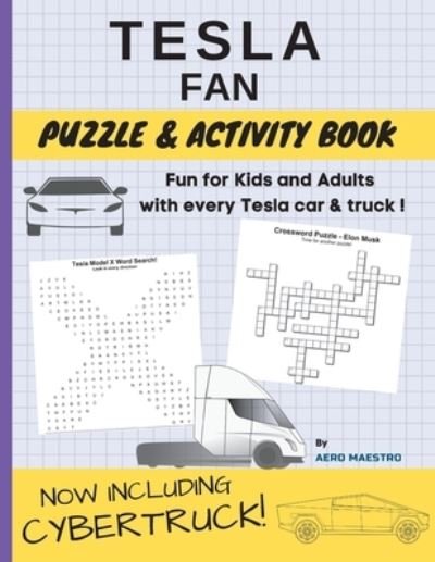 Tesla Fan Puzzle and Activity Book - Aero Maestro - Böcker - Aero Maestro - 9781956622003 - 30 juni 2022