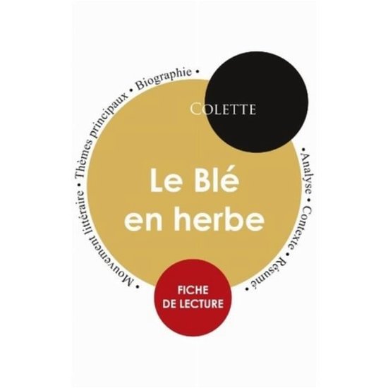 Cover for Colette · Fiche de lecture Le Blé en herbe (Pocketbok) (2019)
