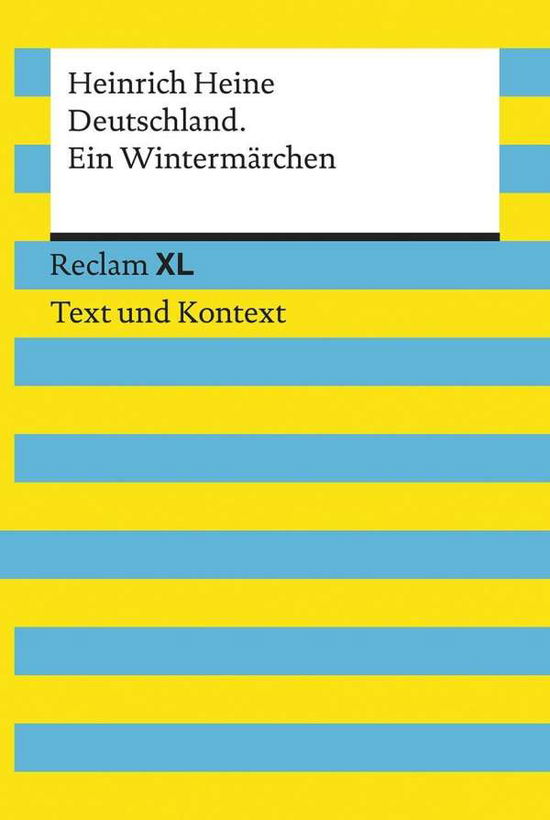 Cover for Heinrich Heine · Reclam XL.19400 Heine:Deutschland (Bok) [size XL]