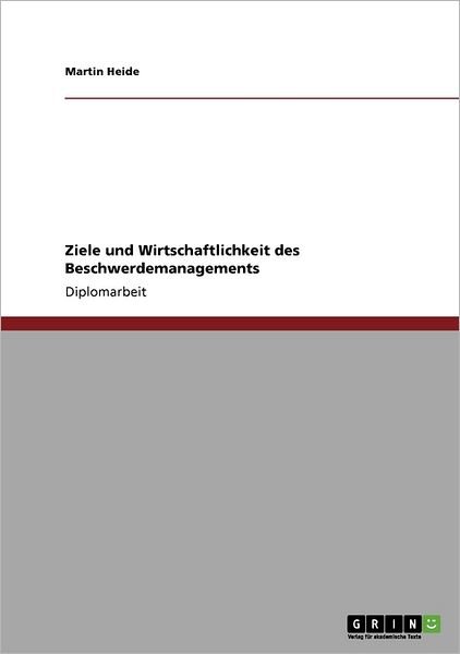 Cover for Heide · Beschwerdemanagement. Ziele und W (Book)